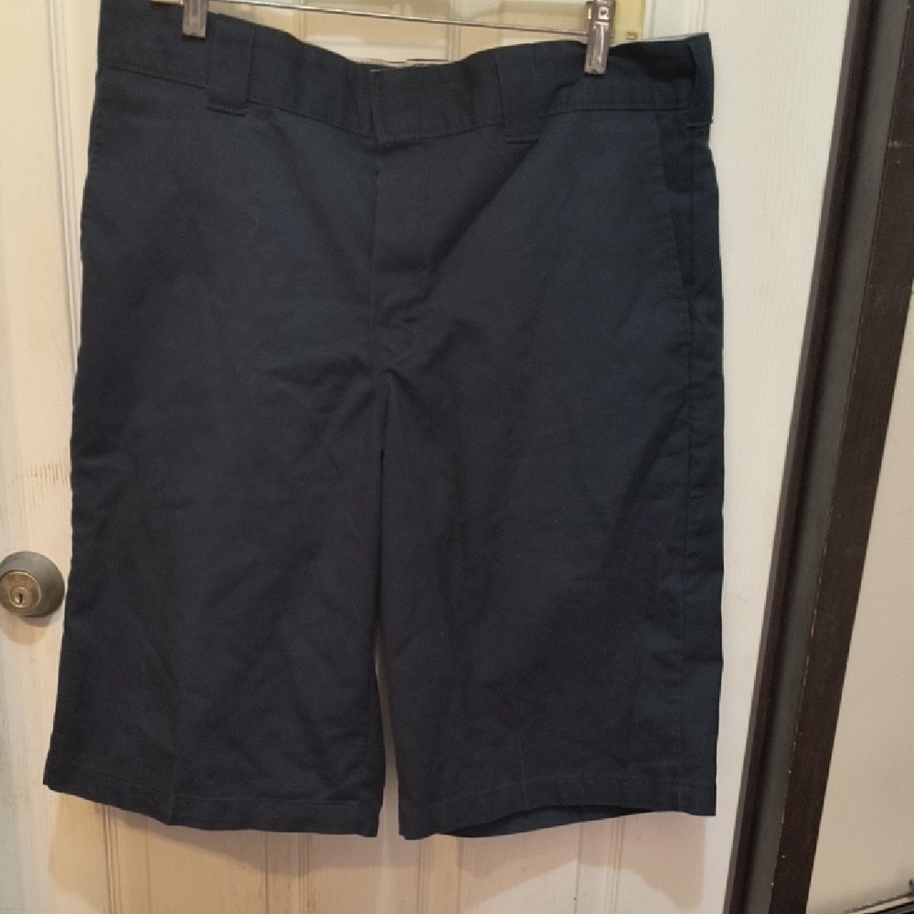 Dickies Men's Dark Blue Flat Front Shorts